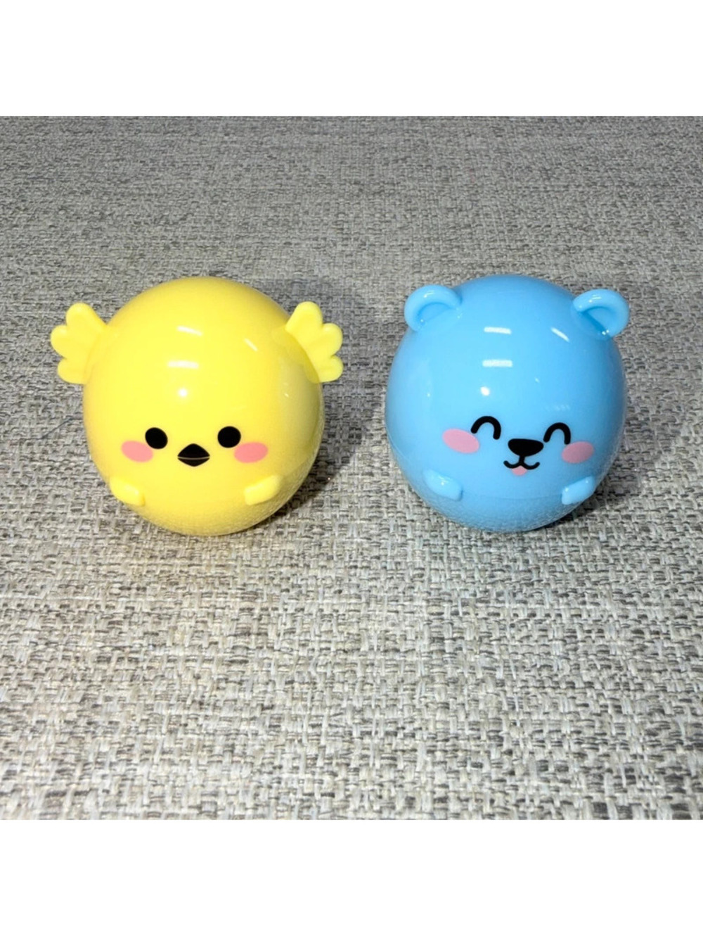 L.A. Colors Cute Animal Lip Balm Set Peach Sherbet & Berry New Bear & Chick